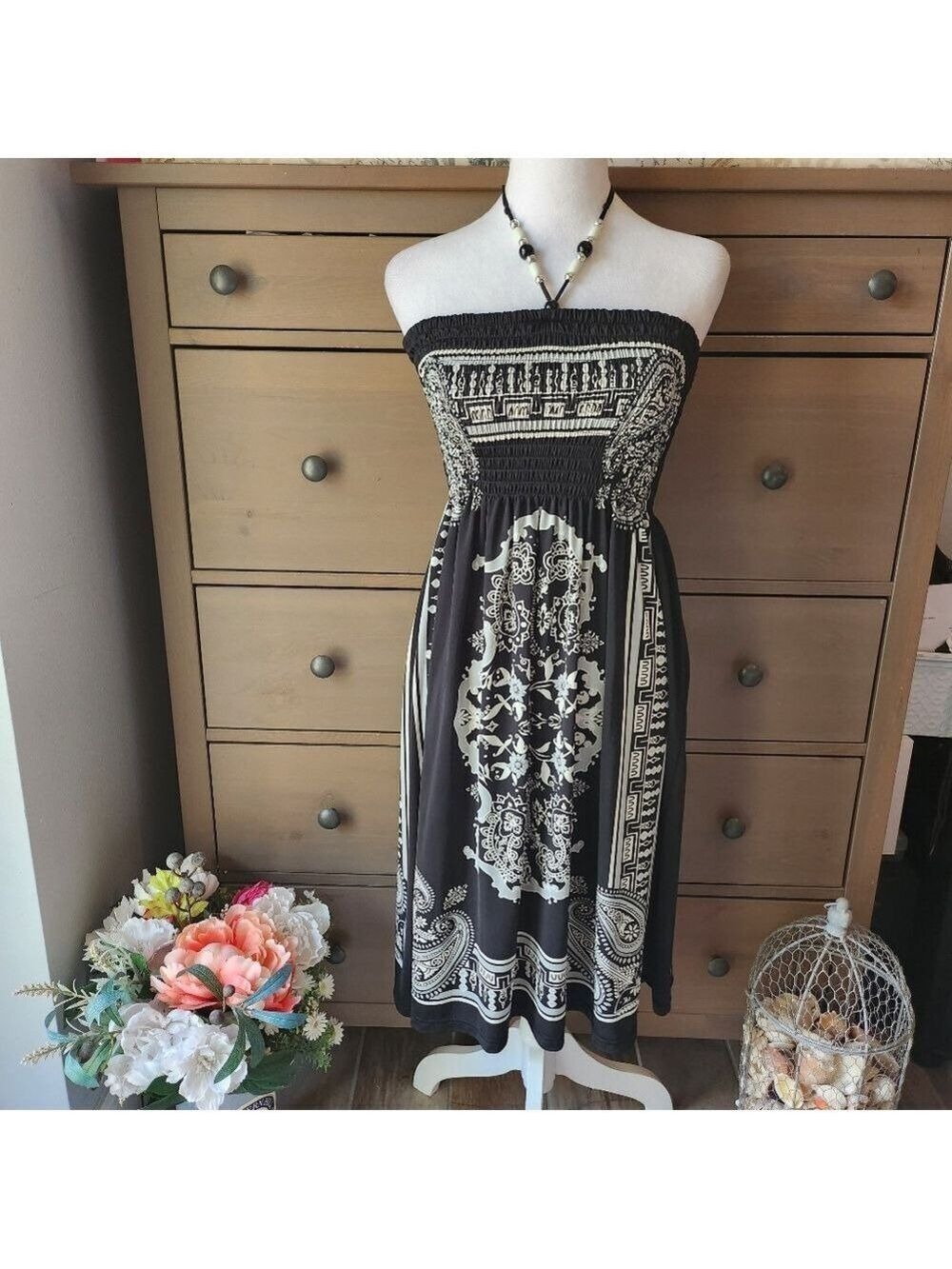Cristina Love Bobo Halter Dress